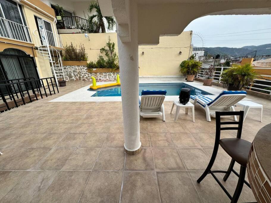 Villa Blue Coast With Pool And Ocean View 10 To 35 P Acapulco Exterior foto