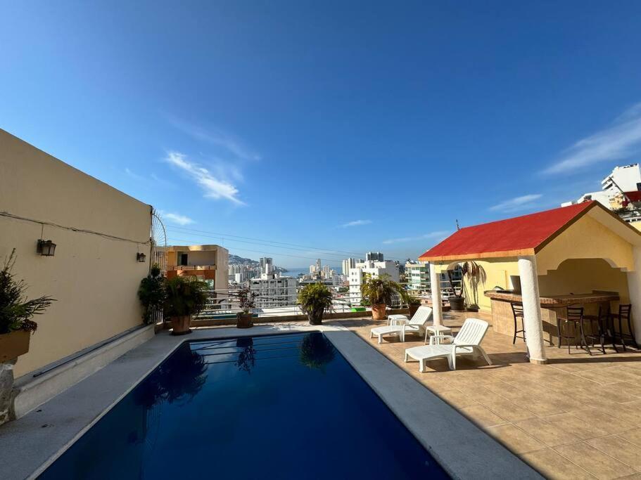 Villa Blue Coast With Pool And Ocean View 10 To 35 P Acapulco Exterior foto